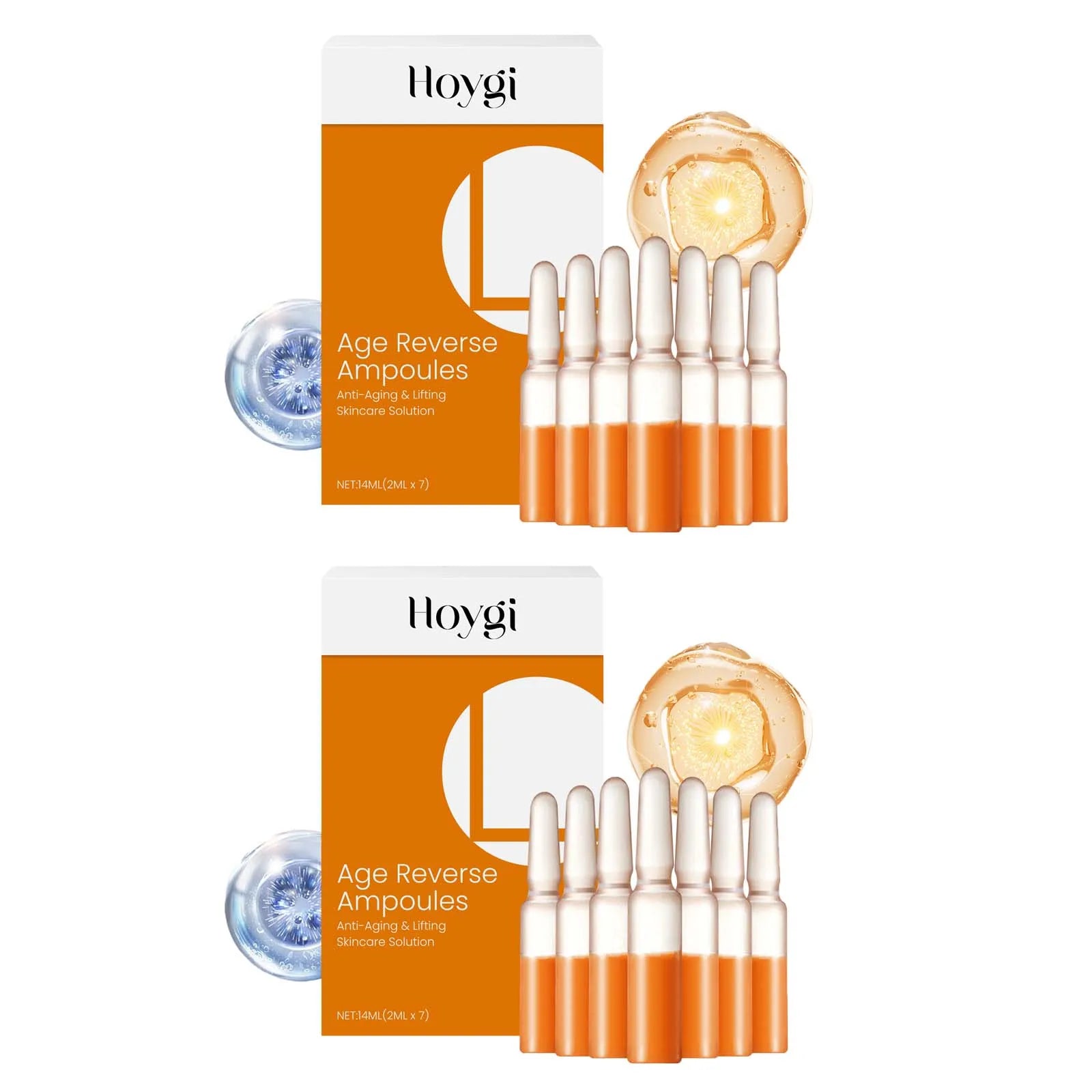 Astaxanthin Ampoule Essence Smoothing Wrinkle Tightening Fade Fine Lines Brighten Shrink Pores Moisturizing Face Care Essence Zpaxo 2ml x 14Pcs