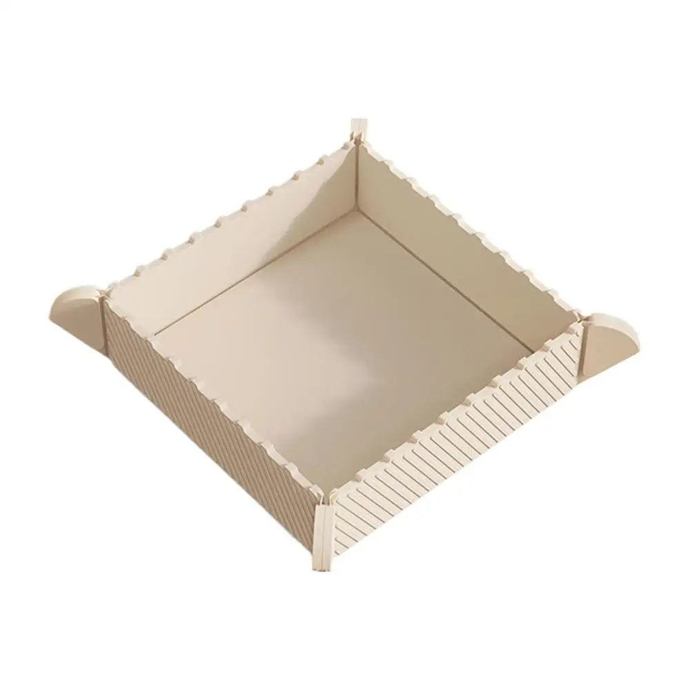 1PC Foldable Silicone Mat With Magnetic Feature Heat Resistant Trivet For Casserole Dish Folding Cutting Board For Camping Zpaxo Beige M