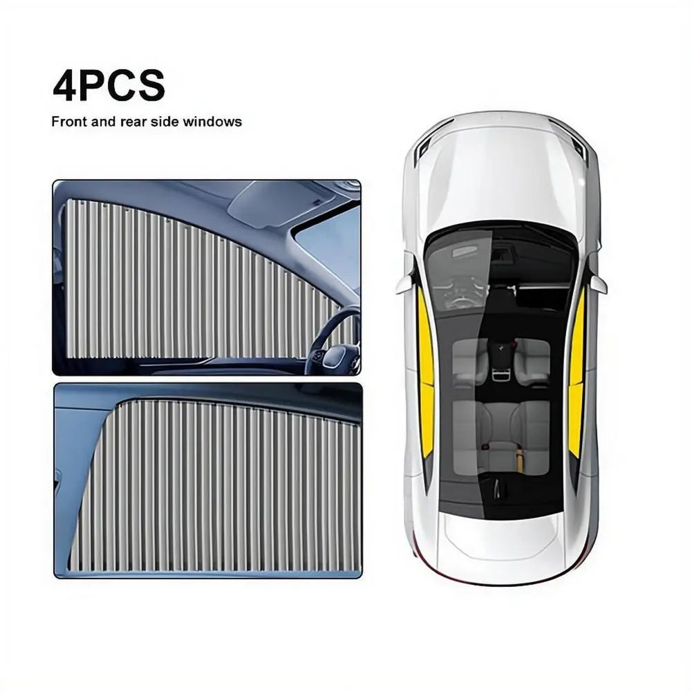 Car Side Window SunShades Privacy Magnetic Curtains Black Uv Protection Keeps Cooler Screen for Baby Sleeping Pure Cloth Auto Zpaxo