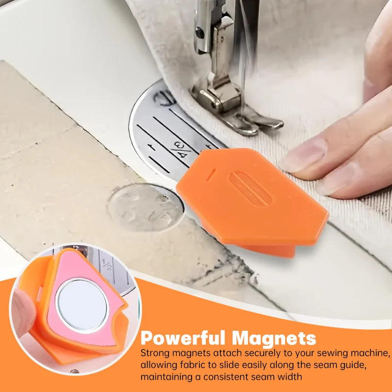 Sewing Magnetic Seam Guide Polygonal Anti-curling Positioner Home