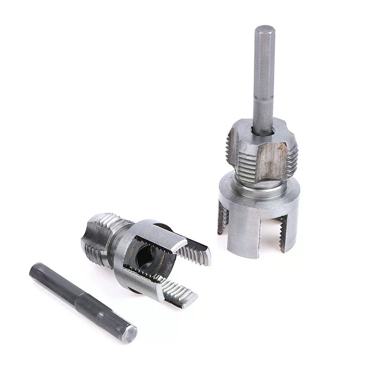 For 1/2 DN15 3/4 DN20 Plumbing Integrated Water Pipe Thread Opener PPR Thread Repair Tool Electric Drill Pipe Threading Device Zpaxo