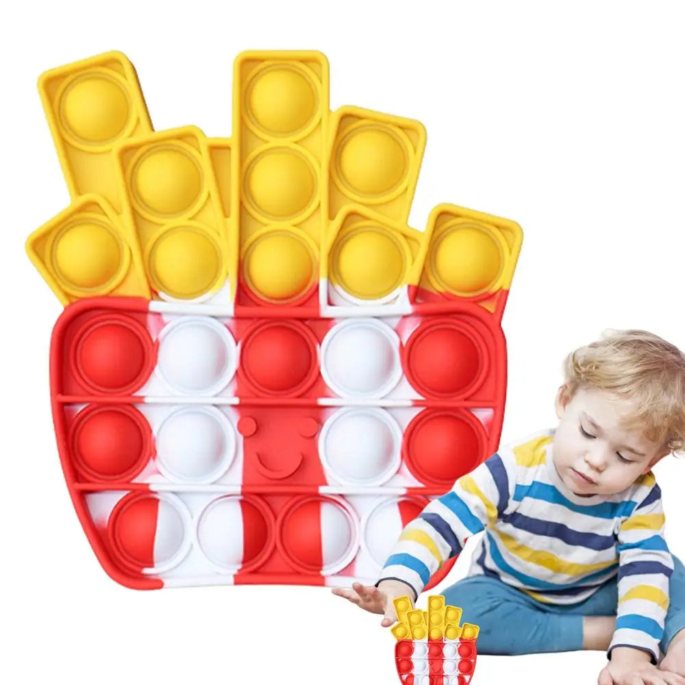 Sensory Bubble Popper Fidget Bubble Toys For Kids Fun Multiplayer Game Realistic Fast Food Design Pressure Relieving Activity Zpaxo D United States
