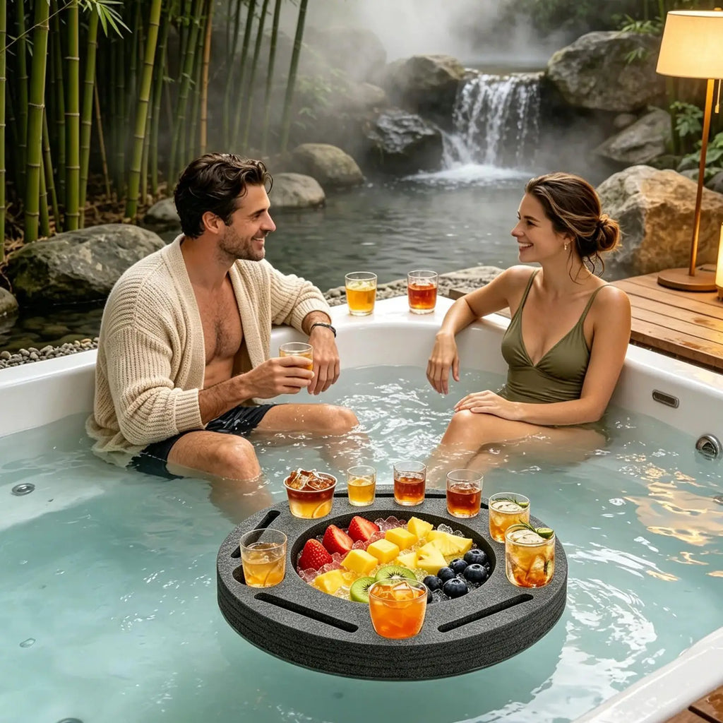 Creative Multi-function Floating Drink Rack Multi-hole Stable