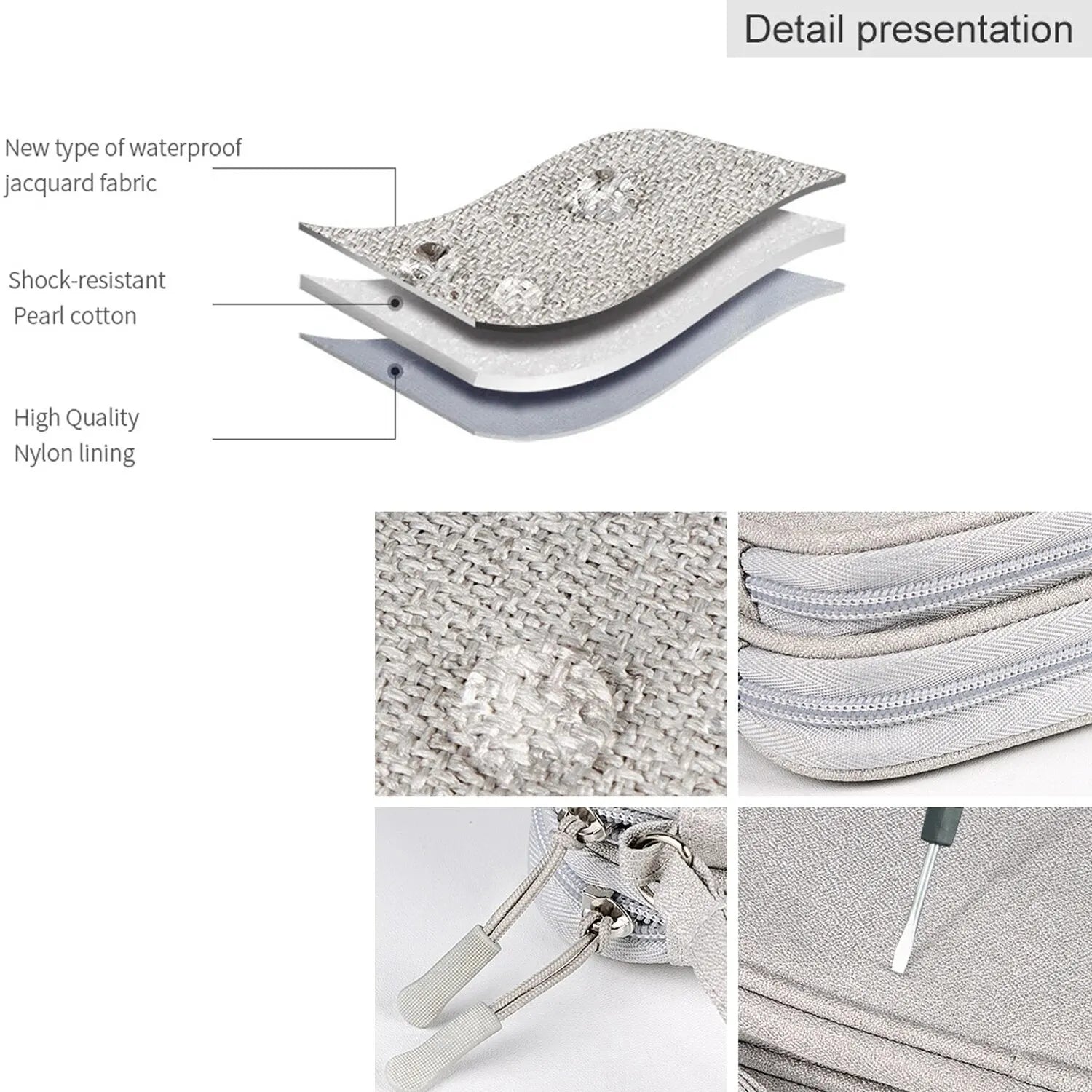 Waterproof Data Cable Storage Bag Travel Bags Zipper Bag Portable Storage Pouch USB Data Cable Organizer Electronics Accessories Zpaxo