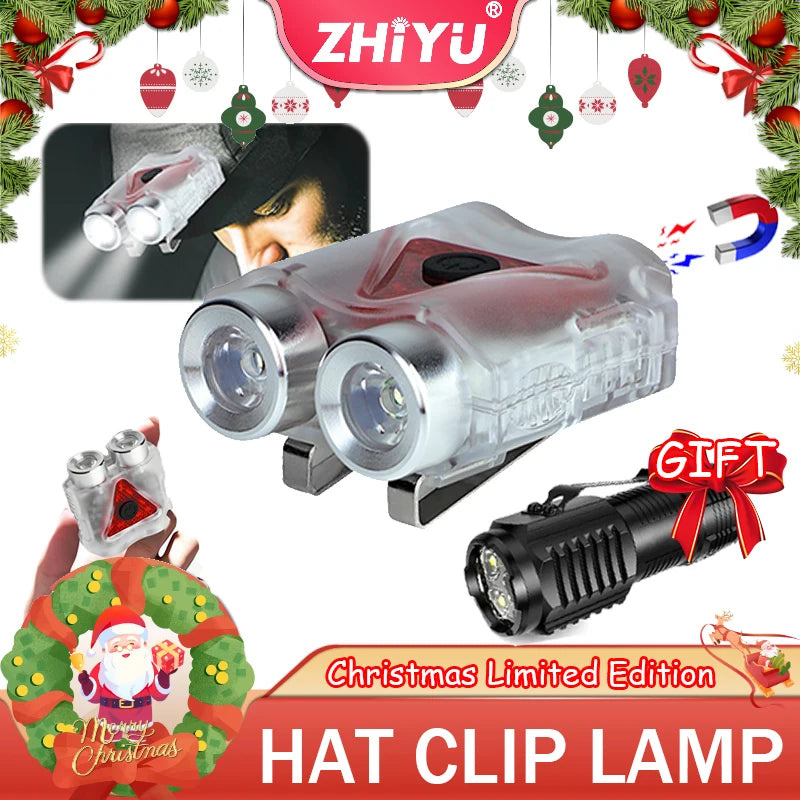 ZHIYU 800 Lumen USB-C Rechargeable Headlamp & Clip Flashlight