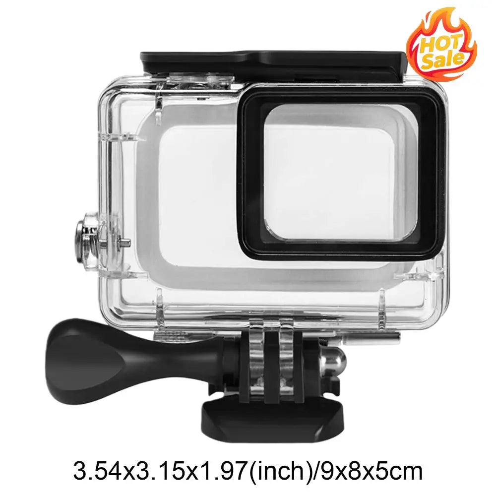 148FT/45M Underwater Protective Dive Shell With Bracket Action Cameras Cover for GoPro 5/6/7 Action Camera Accessories Zpaxo