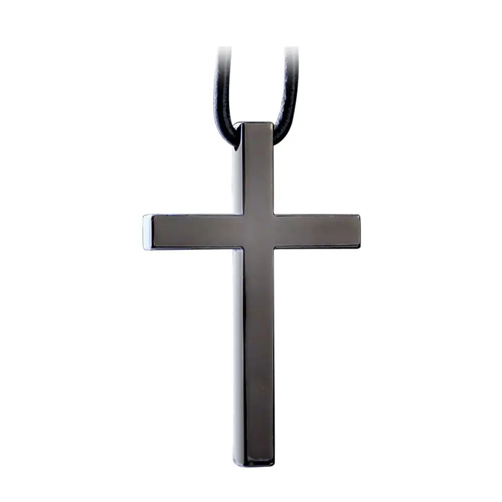 Accessories Hanging Pendant Car Styling Rearview Mirror Metal Cross Zpaxo black