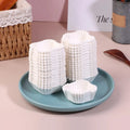 Square Cupcake Liners Muffin Baking Cups Pan Paper Oven Microwave Zpaxo White