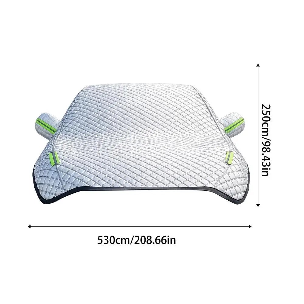 Half Car Cover Outdoor Windshield Sunshade Snow UV Rain Frost