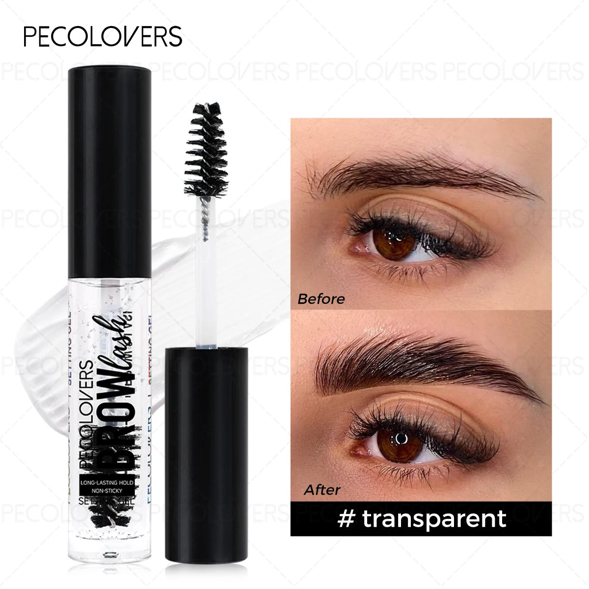 1PC/2PCS Transparent and Mild Brow Gel, Strong Styling, Waterproof, Light and Non-sticky, Create A Natural Wild Eyebrow Shape Zpaxo 01