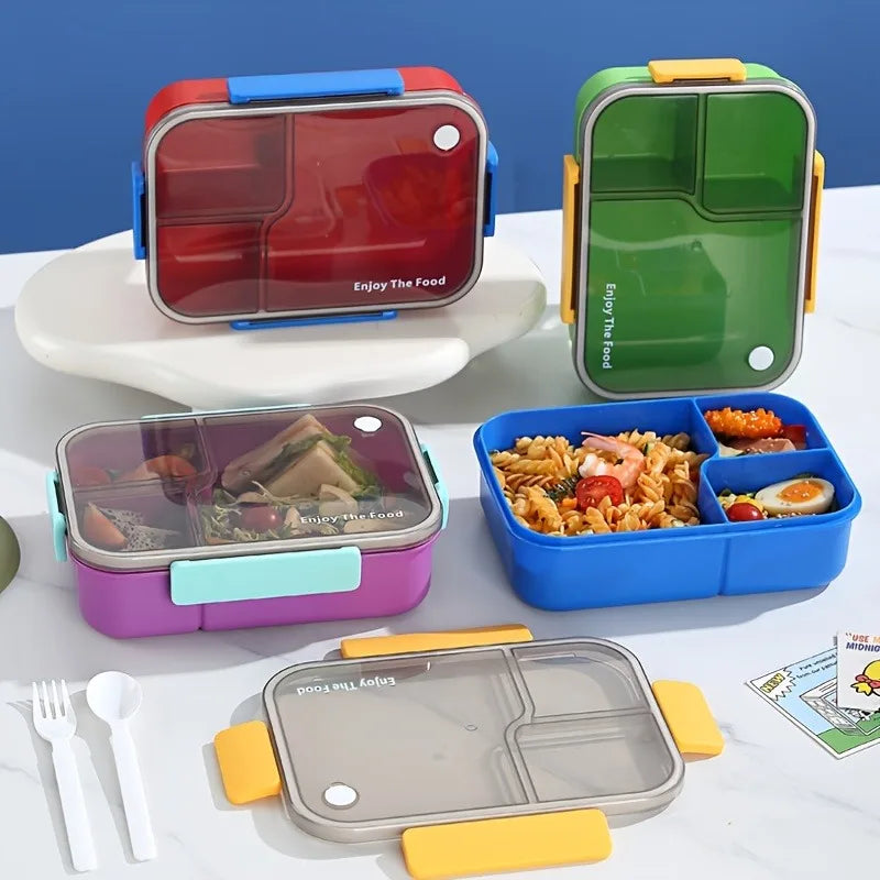 Color Leak-proof Bento Box, Multi-compartment Food Container, Home Portable Lunch Box Set Zpaxo