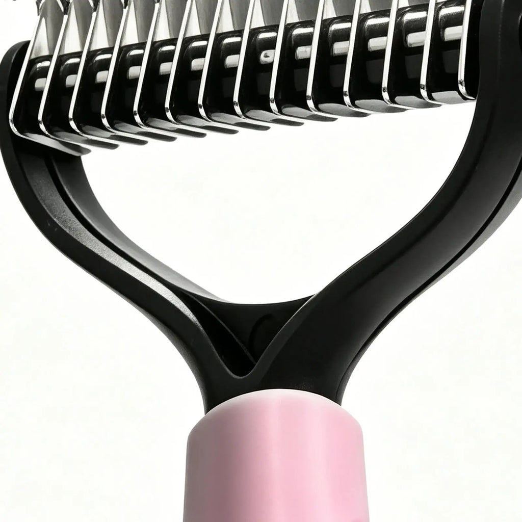 Pet Deshedding Brush – Dog & Cat Dematting Grooming Rake Pet Grooming Brush Zpaxo