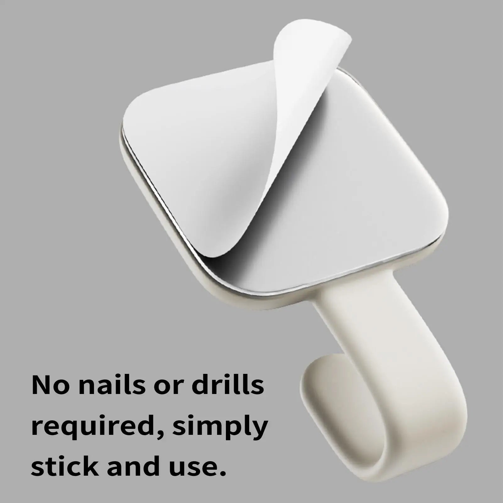Adhesive Wall Hooks No Drill Silicone Heavy Duty Bendable Holder