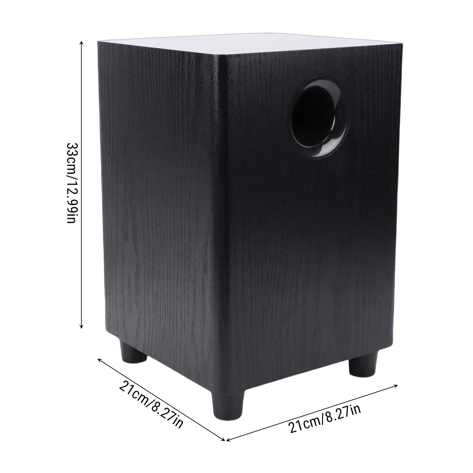 100W Home Subwoofer Independent Passive Speaker Plug Play Theater