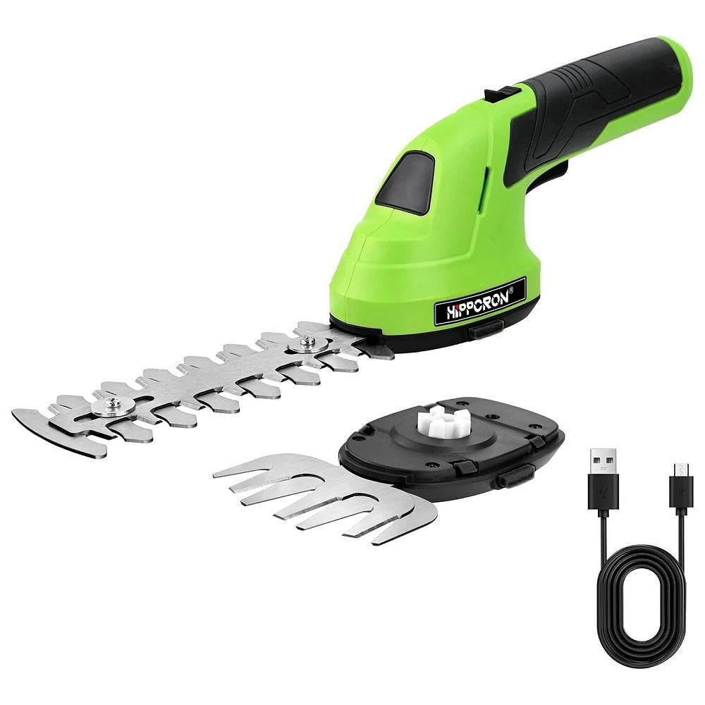 HIPPCRON 1 Portable Hedge Trimmer Cordless Handheld Mower Home Garden