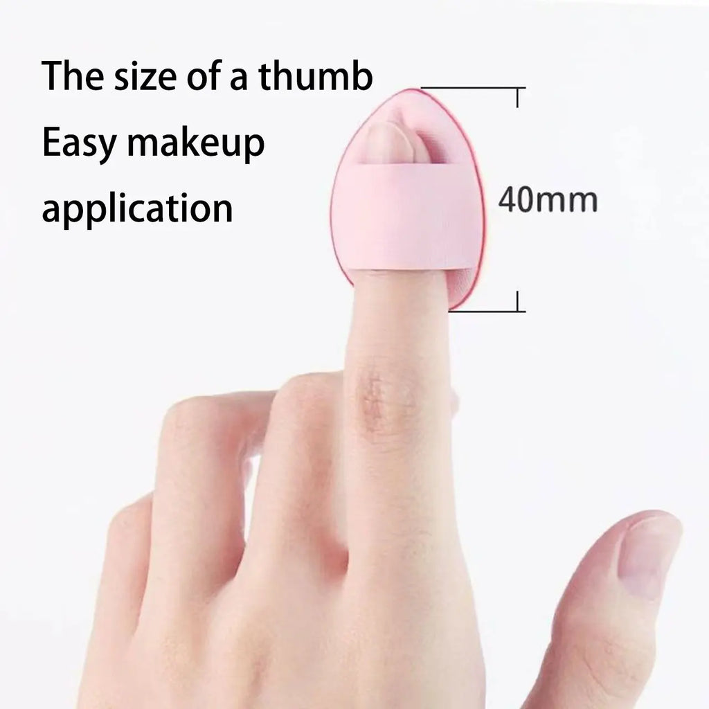 5/10/20/50pcs Mini Finger Air Cushion Pads, Detailed Makeup Sponge Pads, Dual-purpose Beauty Tools for Dry and Wet Use Zpaxo
