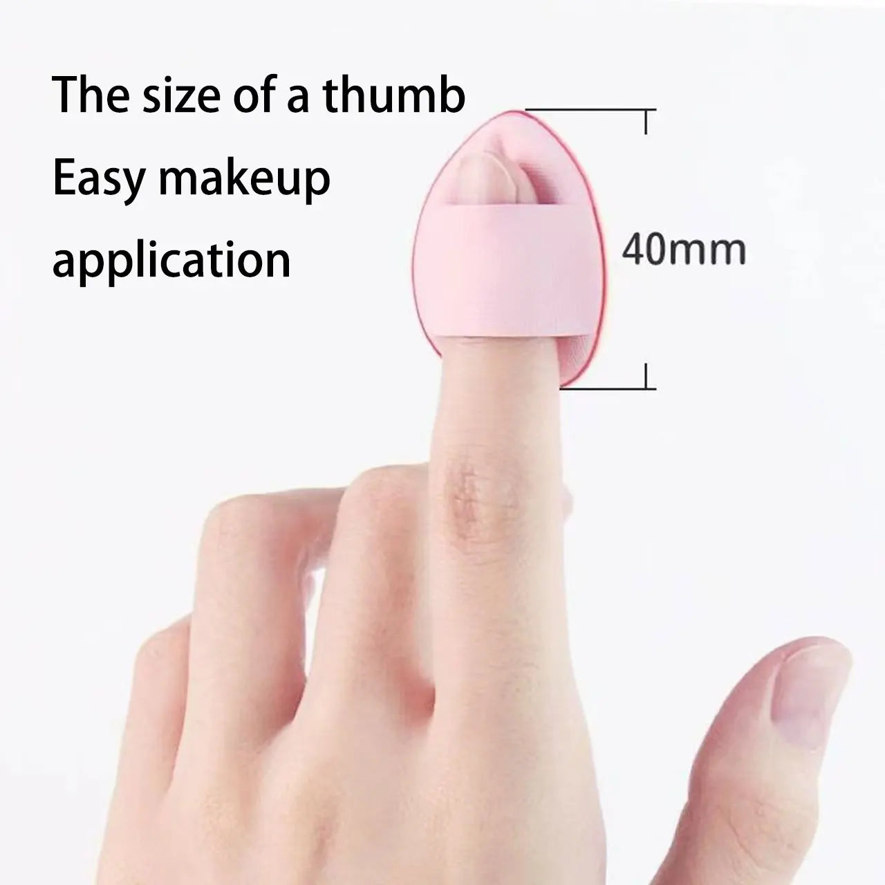 5/10/20/50pcs Mini Finger Air Cushion Pads, Detailed Makeup Sponge Pads, Dual-purpose Beauty Tools for Dry and Wet Use Zpaxo
