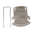 Stainless Steel Pot Lid & Spoon Holder – Kitchen Drain Rack Spoon & Lid Holder Zpaxo silver