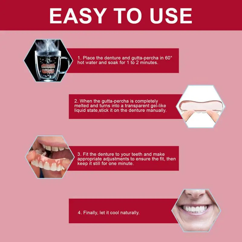 Silicone Denture Relin Es Professional Prothese Laugh Veneers Teeth