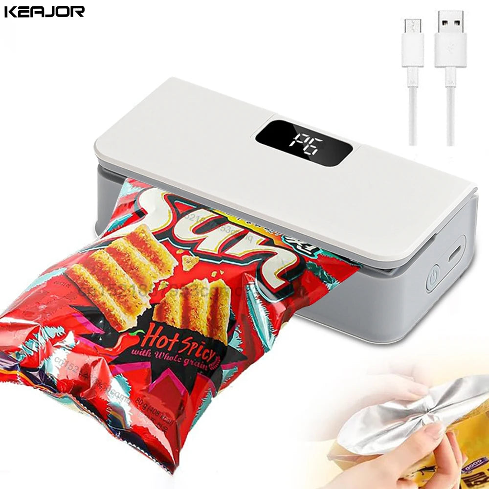 Mini Bag Sealer Handheld Plastic Heat Sealing Machine USB