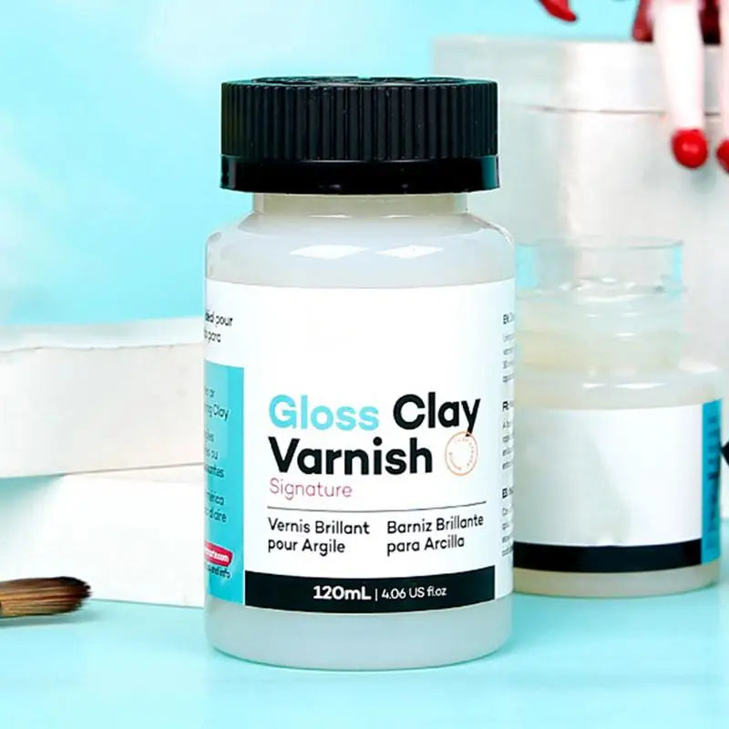 Gloss Clay Varnish Air Dry Acrylic Glaze Ceramics Oil Painting Sealant