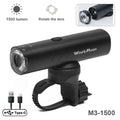 Bicycle Light 800-1500LM Front Lighting German Standard Headlamp Rotatable Lens USB Charge IP66 Waterproof Anti-Glare Bike Light Zpaxo GL-M1500T