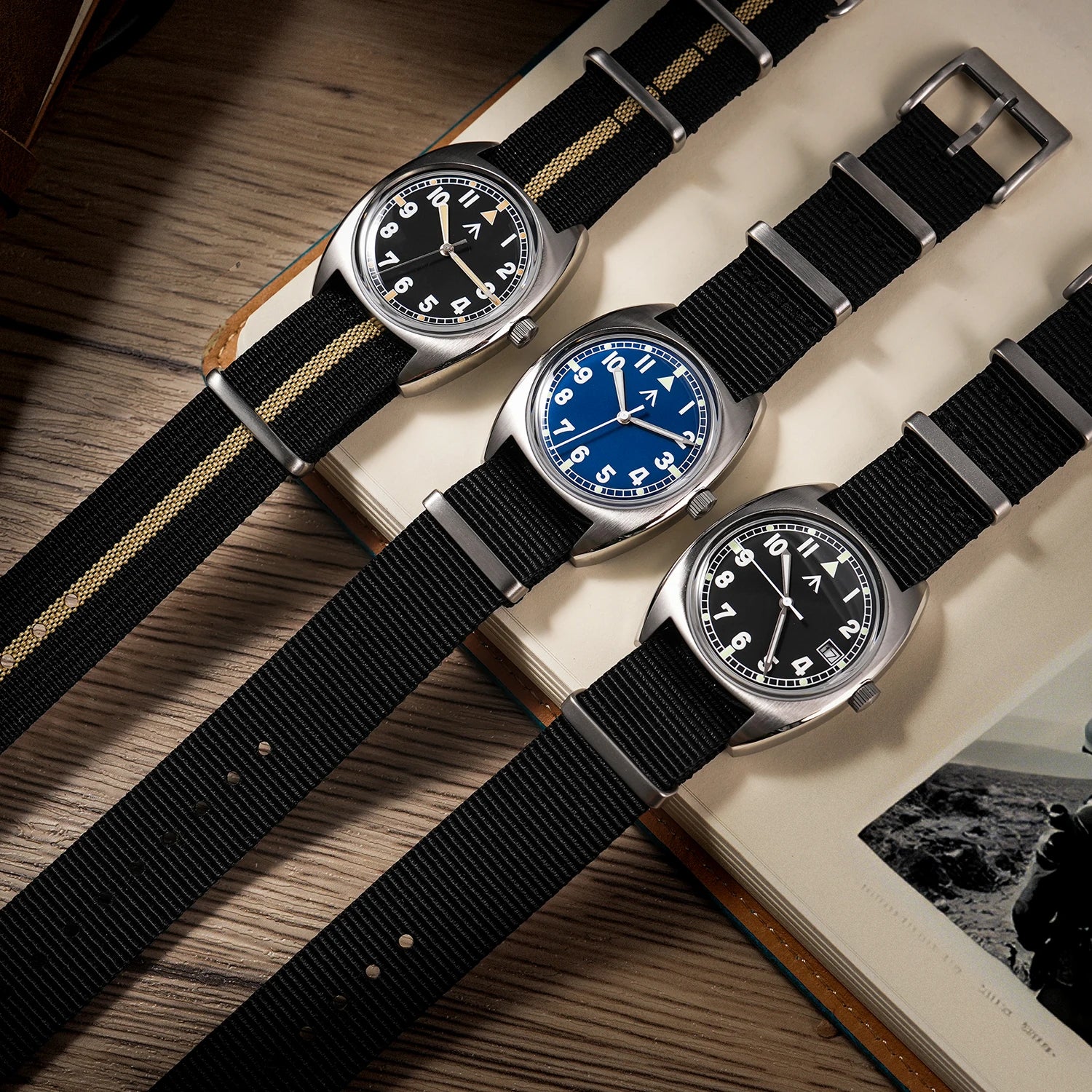Militado ML17 Watch Miyota Super 2035/ GL12 Quartz Movement Watch C3 And BGW9 Luminova 100m Waterproof Stainless Steel Watches Zpaxo