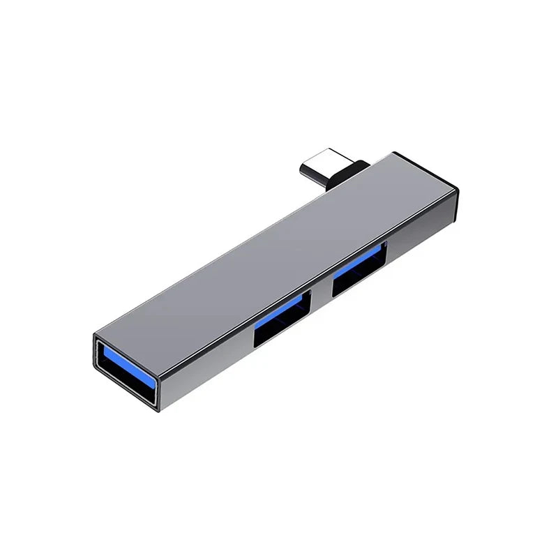 USB Hub 3 Ports Aluminum Port C Splitter Extender Adapter Laptop Zpaxo