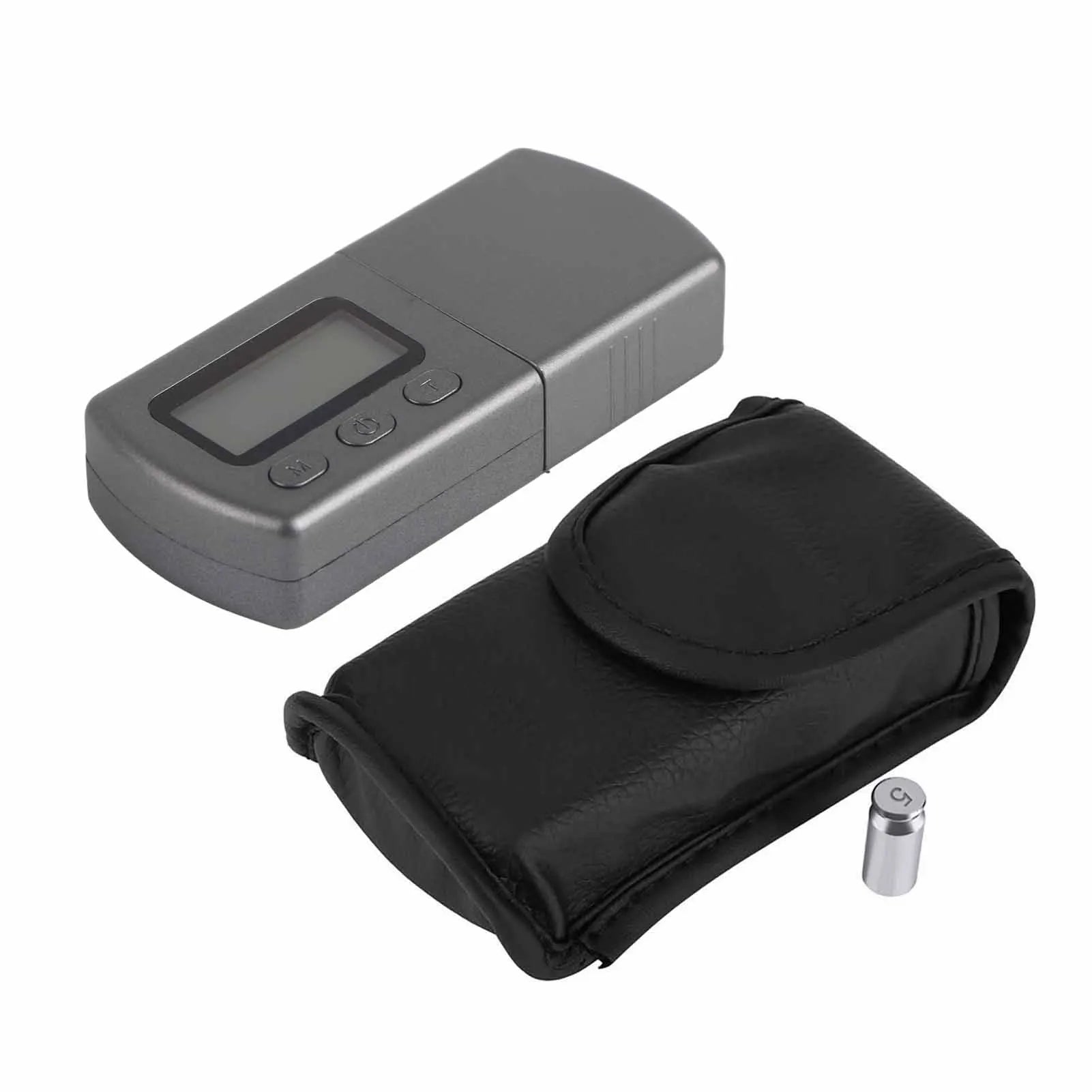 LCD Digital Cartridge Tracking Force Gauge Scale 0.01g with 5g Calibration Weight Force Gauge Zpaxo Silver