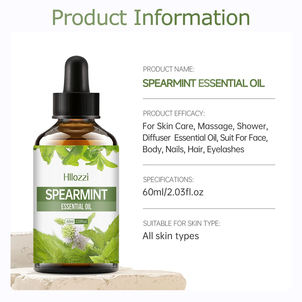 SPEARMINT ESSENTIAL OIL Oils Pure Aromatherapy Soap DIY Humidifier Zpaxo