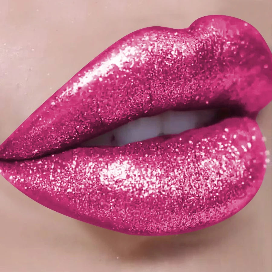 18 Colors Diamonds Glitter Lip Gloss Long Lasting Waterproof Liquid