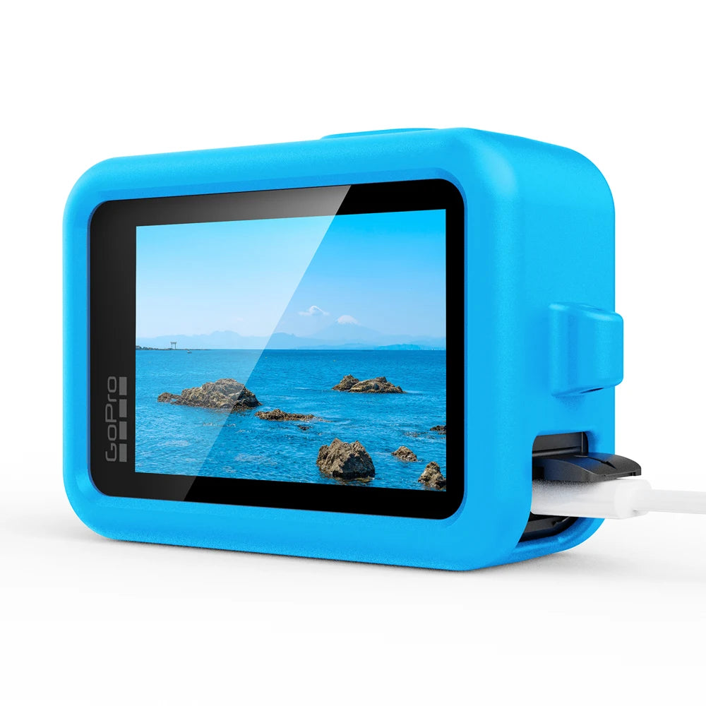 Silicone Case Gopro Hero 13 Black Tempered Glass Screen Protector