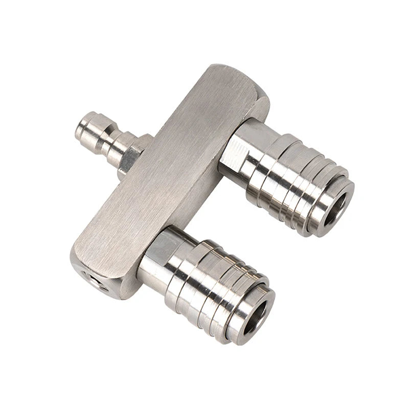 Dual-Head Rotating Nozzle Quick Connect High-Pressure Washer Adapter