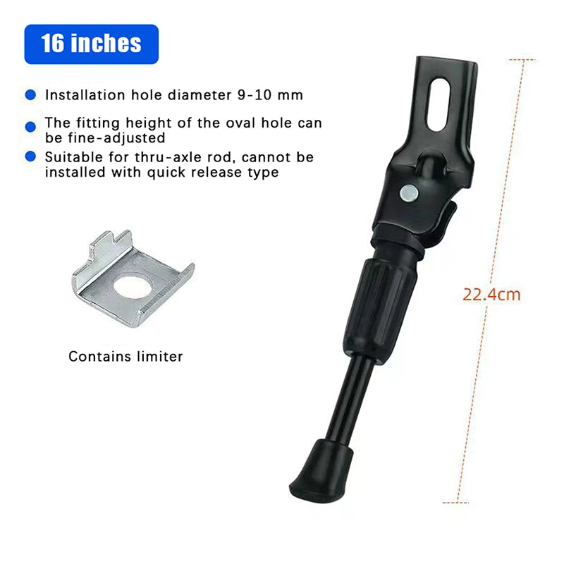 Kids Bike Kickstand Parking Stand Foot Brace Children Bicycle Side Zpaxo C