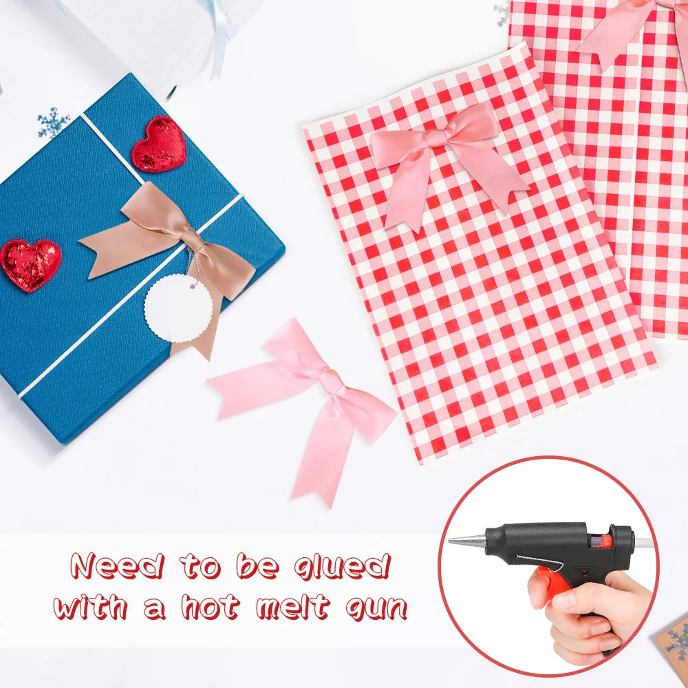 50-Pack Decorative Gift Bows 3.35" – Wedding, Holiday & DIY