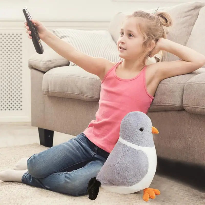 Pigeon Stuffed Animal Peace Bird Ornaments Safe PP Cotton Doll For Boys Girls Sleep Companion Family Friends Colleagues Birthday Zpaxo