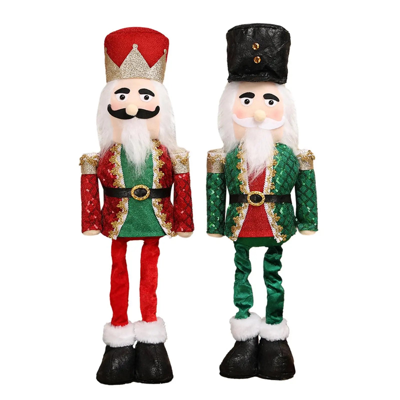 Telescopic Santa Claus Nutcracker Figurine | Christmas Tabletop Decor Christmas Nutcracker Figurine Zpaxo