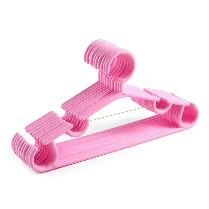 5-20Pcs Baby Hangers for Plastic Candy Colored Children's Clothes Hanger -Safe and Durable Can Be Used As Toddler or Baby Hanger Zpaxo Pink 20pcs
