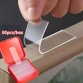60Pcs/set Multifunctional Double Sided Adhesive Tape Waterproof Removable Reusable Mounting Tape for Walls Wood Tile Plastic Zpaxo Default Title
