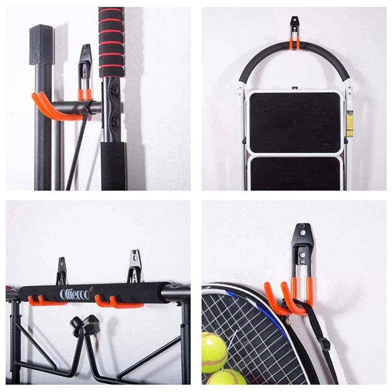 Bicycle Garage Heavy Storage Hook Warehouse Hardware Strong Load-Bearing Small/Medium Square Hook Tool Storage Wall Metal Hook Zpaxo