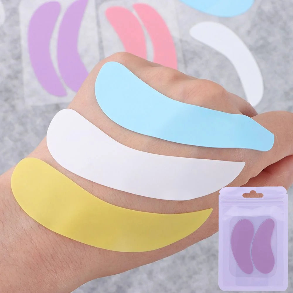 1Pair Reusable Eyelash Perm Silicone Eye Pads Lash Extension Under Eye Patches Sticky Eyelash Extension Patch Makeup Tools Zpaxo