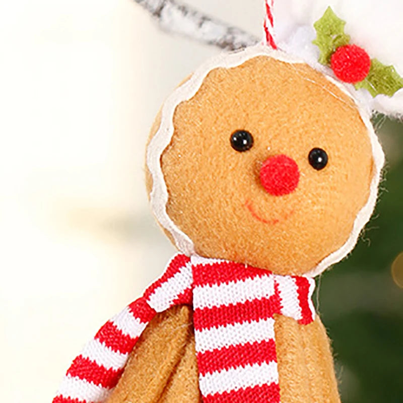 Gingerbread Man Ornament Christmas Tree Figurine Hanging Decorations Zpaxo