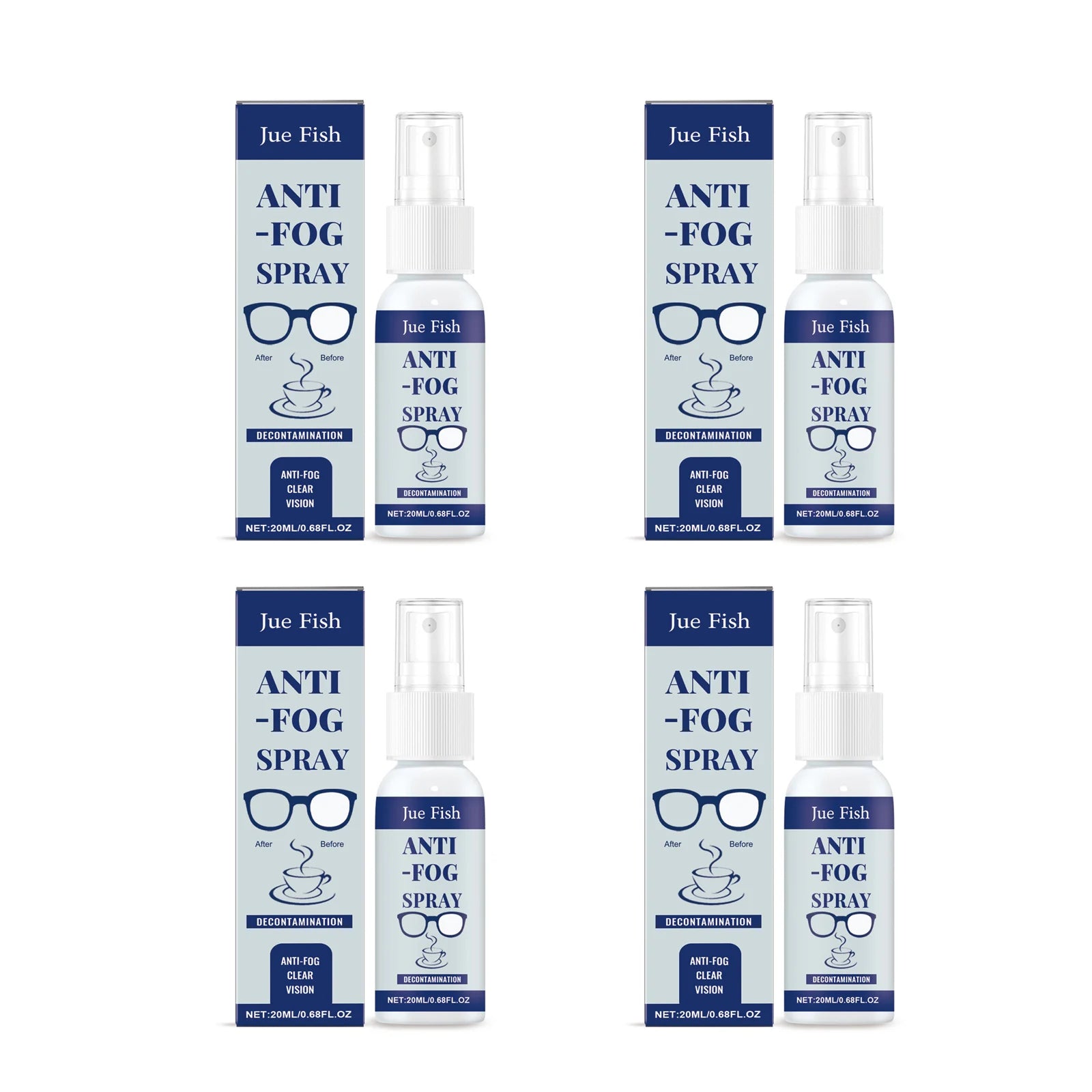 Anti-Fog Eyeglass Cleaning Spray | Clear Vision Lens Cleaner Lens Cleaning Spray Zpaxo 80ml boxed