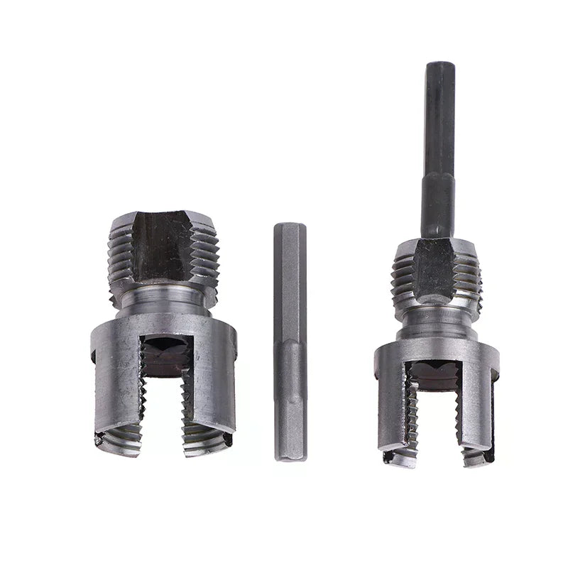 For 1/2 DN15 3/4 DN20 Plumbing Integrated Water Pipe Thread Opener PPR Thread Repair Tool Electric Drill Pipe Threading Device Zpaxo