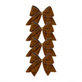 4-Pack Velvet Christmas Tree Bows – DIY Wreath Ribbon Decor Christmas Tree Bows Zpaxo Khaki