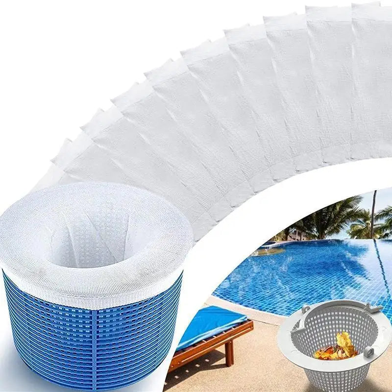 5 Swimming Pool Skimmer Socks Filter Reusable Basket Leaves Debris Zpaxo