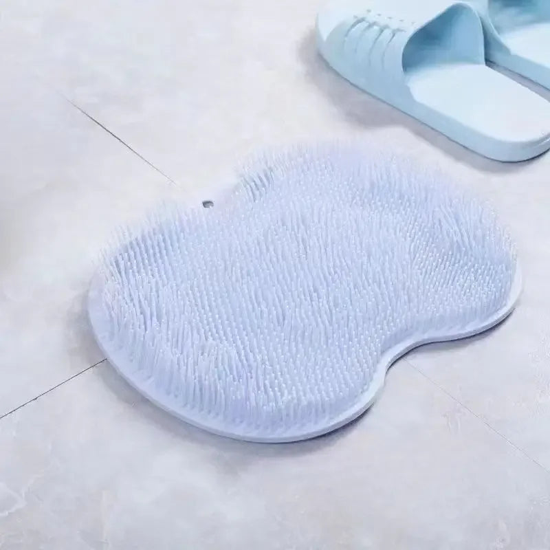 Non-Slip Shower Foot Washing Mat - Clean Bath Exfoliating Mat for Home Spa and Bathroom Plaid Zpaxo 1Pc