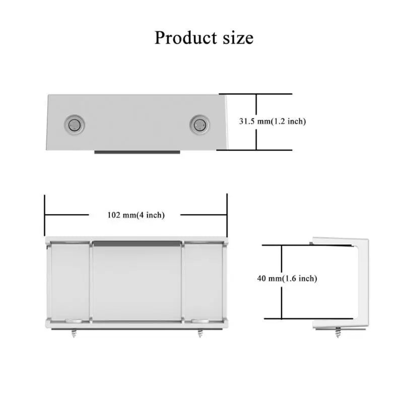 652F Computer Bracket for Under Desk, Enhances Efficiency, Fits Keyboards & Routers Zpaxo