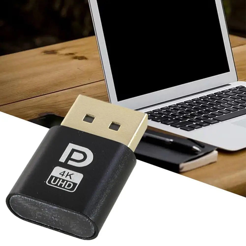 4K DisplayPort Dummy Plug – EDID Headless Virtual Display Adapter Display Adapter Zpaxo