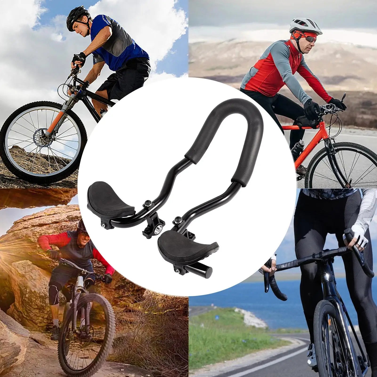Aerobars Road Bike Quick-release Armrest Handlebars Lightweight